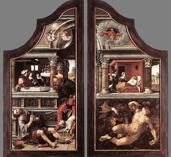 Bernaert Van Orley Triptych of Virtue of Patience oil painting picture